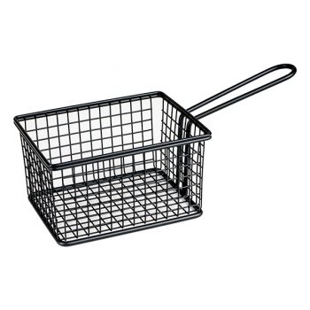 Moda Soho Black Service Basket Rectangular (2 Sizes)