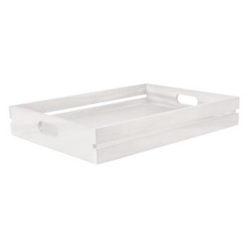 Moda Brooklyn White Acacia Wood Crate / Serving Tray