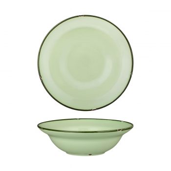 Luzerne Tin Tin Green/Green Deep Plate/Bowl