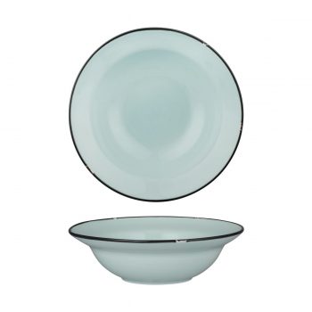 Luzerne Tin Tin Blue/Black Deep Plate/Bowl