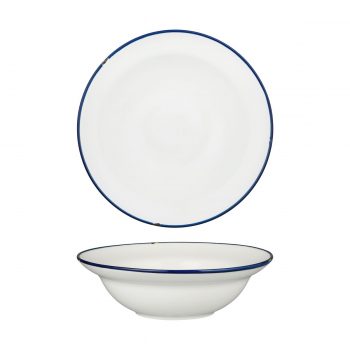 Luzerne Tin Tin White/Navy Deep Plate/Bowl