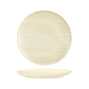 Luzerne Knit Reactive White Coupe Plate (4 Sizes)