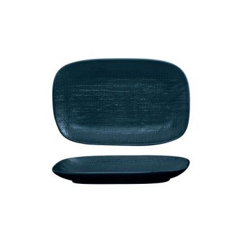 Luzerne Knit Navy Blue Oblong Plate (2 Sizes)