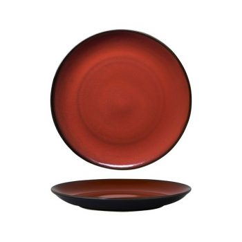 Luzerne Rustic Crimson Coupe Plate
