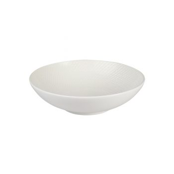 Luzerne Zen White Swirl Round Bowl (5 Sizes)
