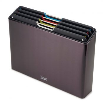 Joseph Joseph Folio Steel Carbon Black Chopping Board Set of 4