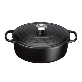 Le Creuset Cast Iron Casserole 29cm Satin Black