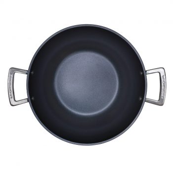 Le Creuset Toughened Non-Stick Wok Overhead