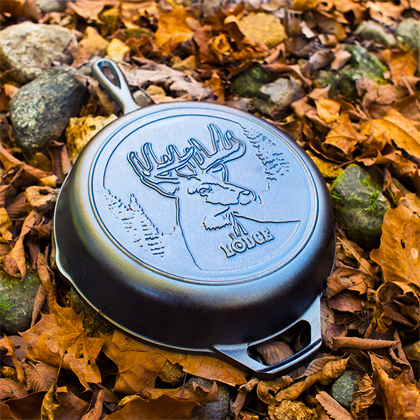 cast iron pan lodge Deer skillet