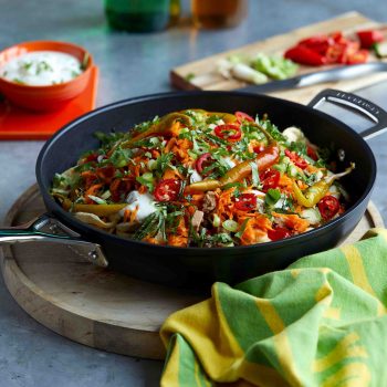 Le Creuset Stir-Fry Pan with Helper Handle 26