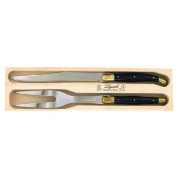 André Verdier Laguiole Debutant Carving Set Brass
