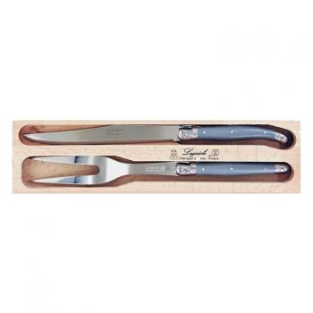 André Verdier Laguiole Debutant Carving Set Mouse Grey