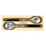 André Verdier Laguiole Debutant Salad Servers Brass