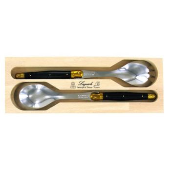 André Verdier Laguiole Debutant Salad Servers Brass