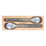 André Verdier Laguiole Debutant Salad Servers Mouse Grey