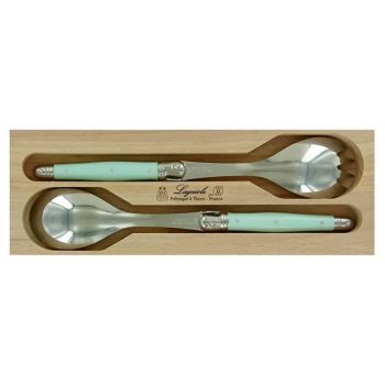 André Verdier Laguiole Debutant Salad Servers Pale Green