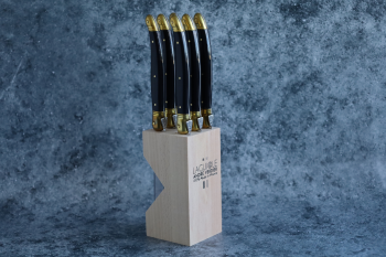 André Verdier Knife Block Brass (1)