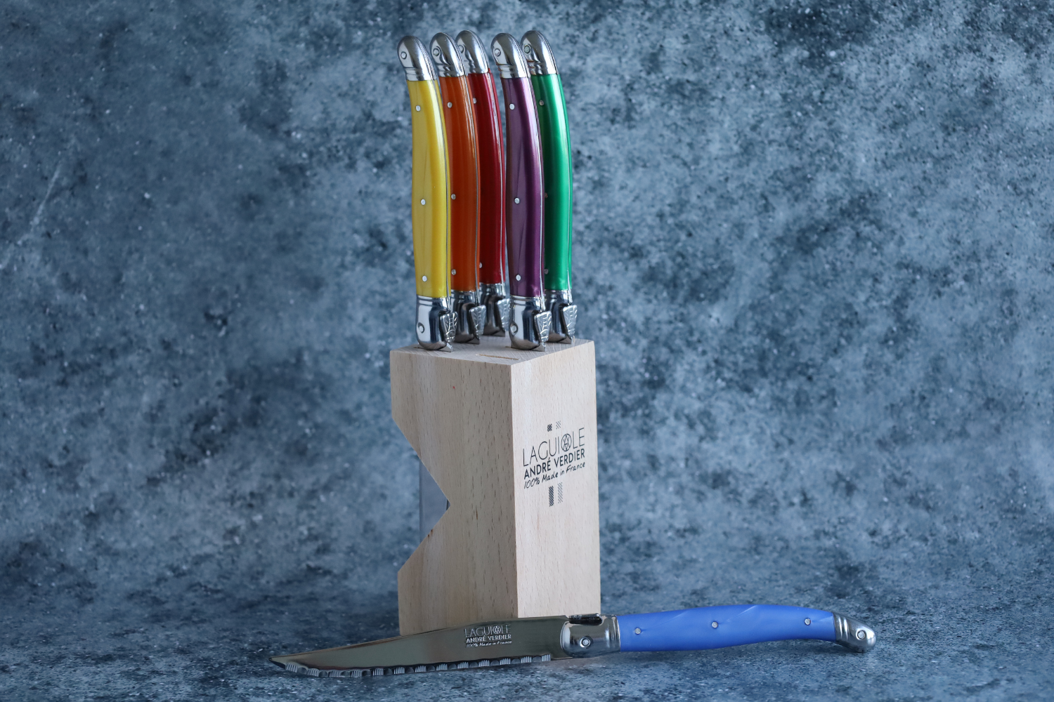 André Verdier Knife Block Coloured (1)