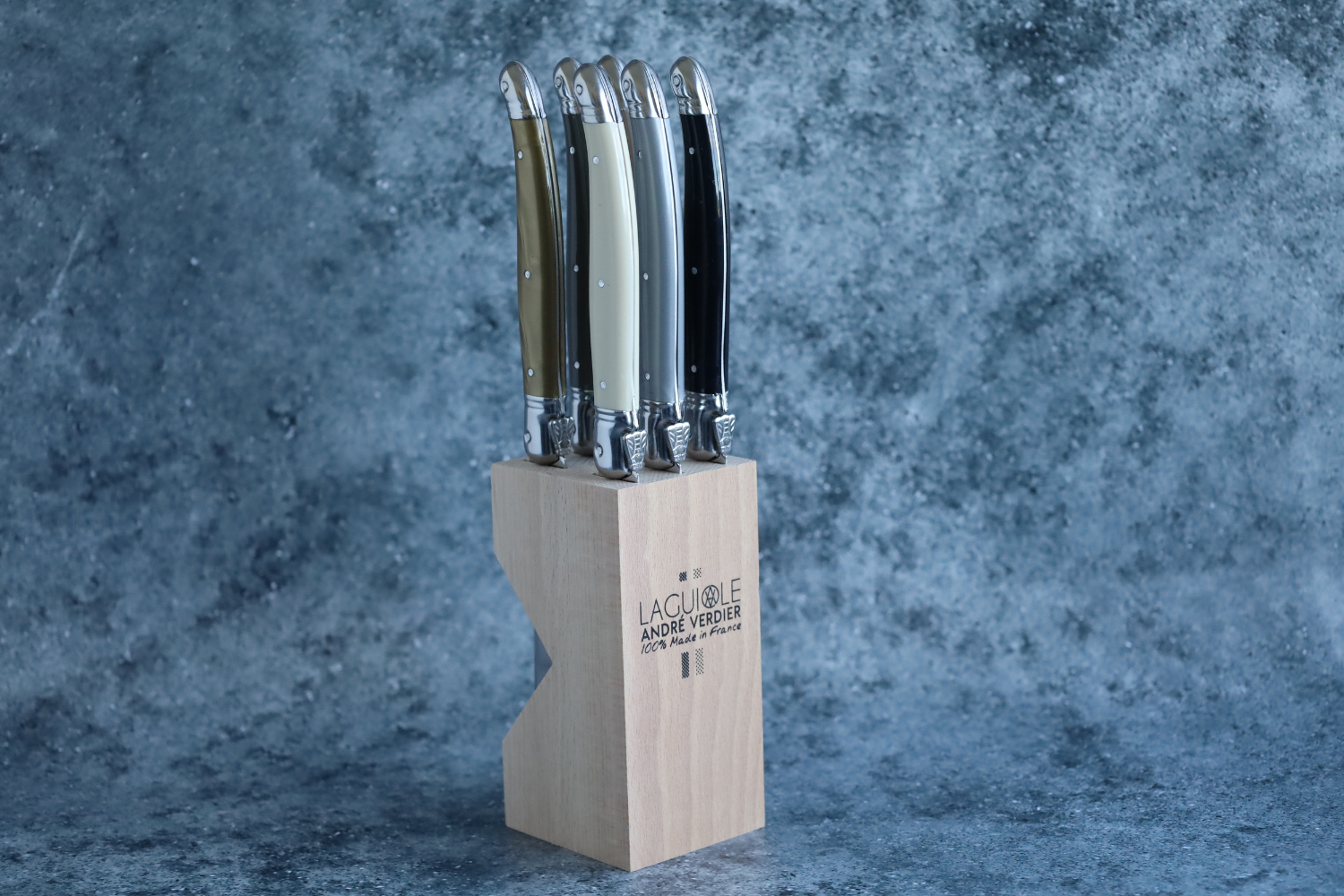 André Verdier Knife Block Neutral