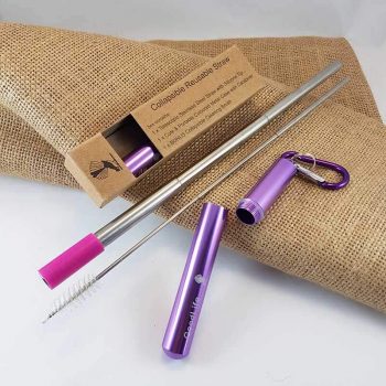 GoodLife Collapsible Straw Kit Purple