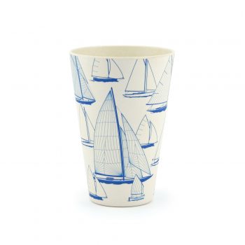 Van Go Collections NautiGo Bamboo Tumbler Sail Away