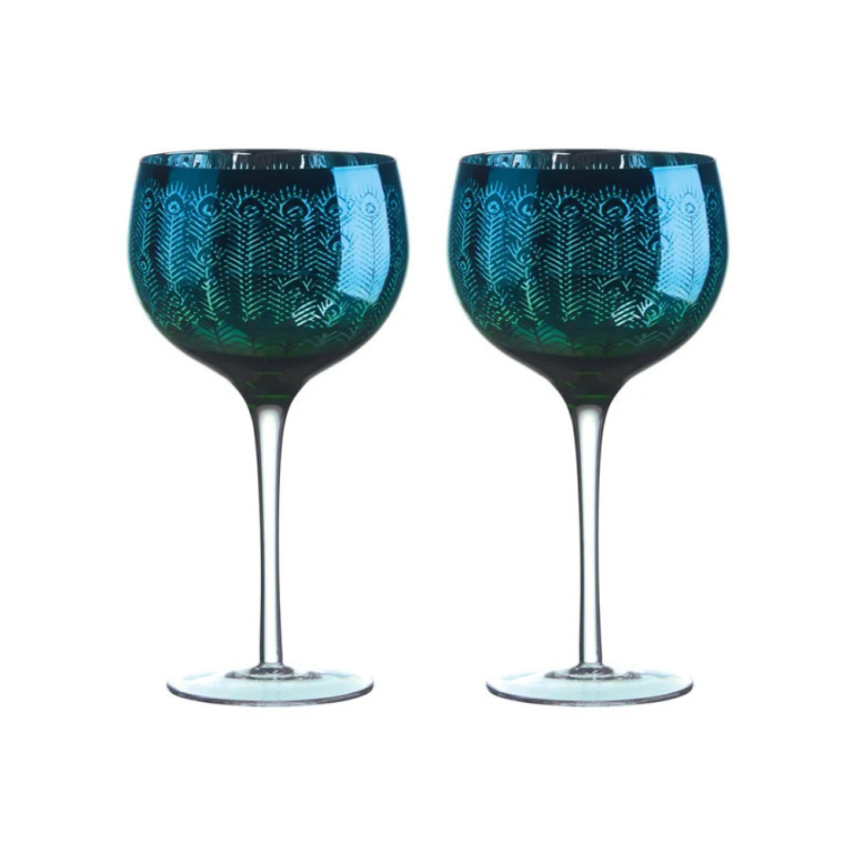 Peacock Gin Glasses