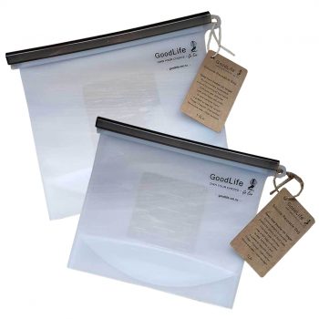 GoodLife Reusable Silicone Bag with Slider Set of 2 (1L & 1.5L)