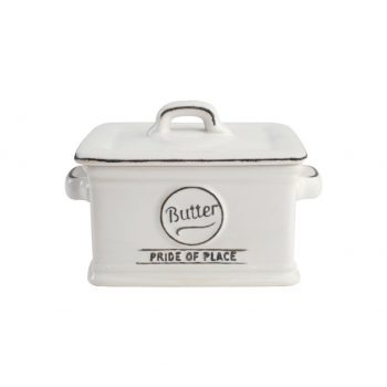 T&G Pride of Place White Butter Dish