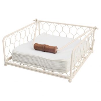 T&G Provence Wire Napkin Holder Cream