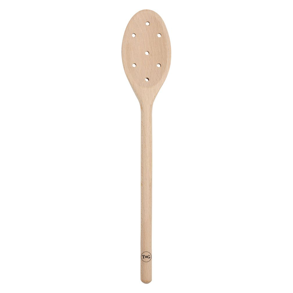 T&G Wooden Spoon with Holes Chef's Complements