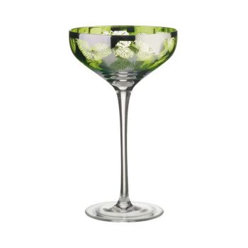 tropical leaves Champagne Saucer