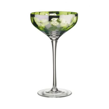 Artland Tropical Leaves Champagne Saucer Set of 2