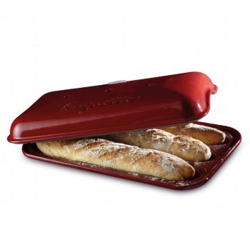 Emile Henry 3 Baguettes Baker Burgundy 39x24cm / 3.09L