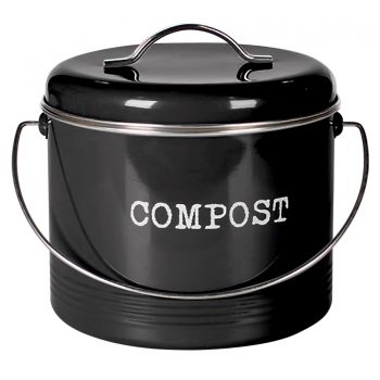 DBC308B Compost Bin & 2 Carbon Filters 180x220mm Black