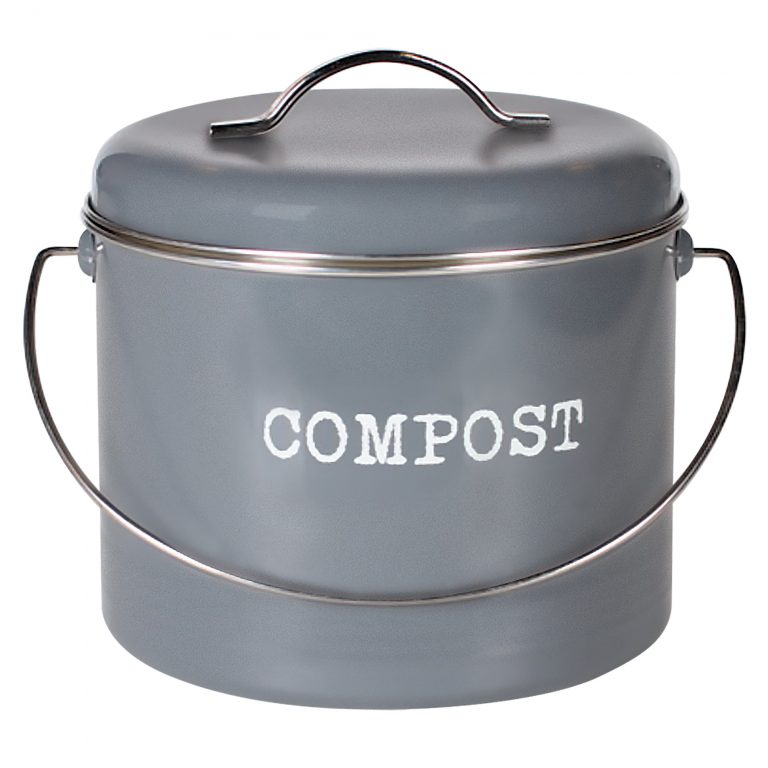 DBC308G Compost Bin & 2 Carbon Filters 180x220mm Grey