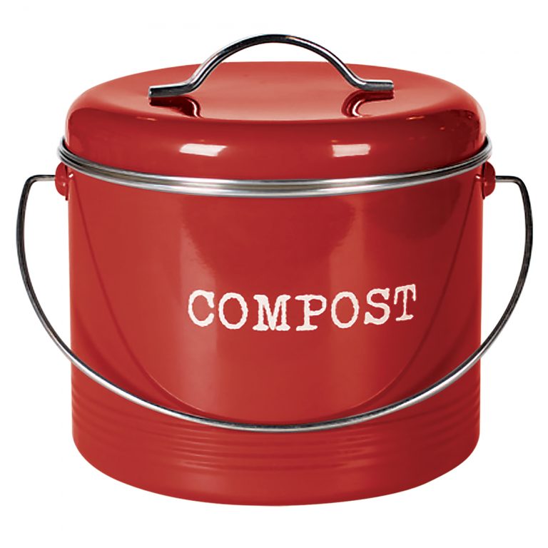 DBC308R Compost Bin & 2 Carbon Filters 180x220mm Red