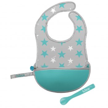 B.Box Travel Bib & Flexible Spoon Star Burst