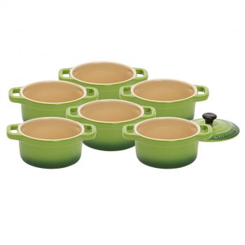 Chasseur La Cuisson Apple Mini Cocotte Set of 6