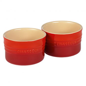 Chasseur La Cuisson Red 10cm Ramekin Set of 2