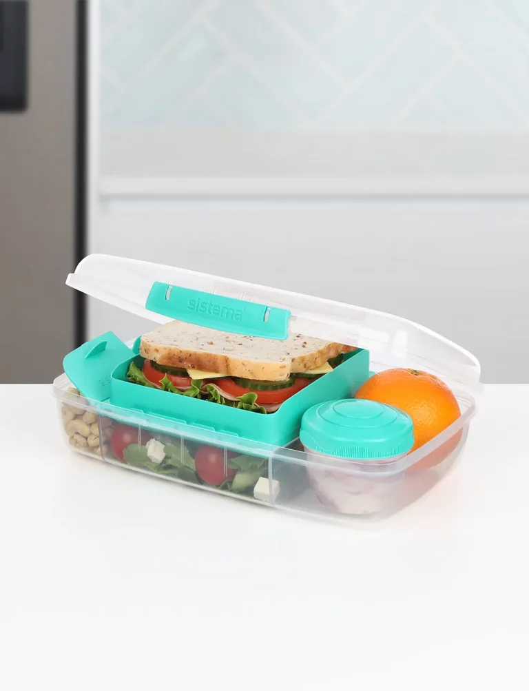 Sistema To-Go 1.63L Salad & Sandwich Plastic Food Storage Container 