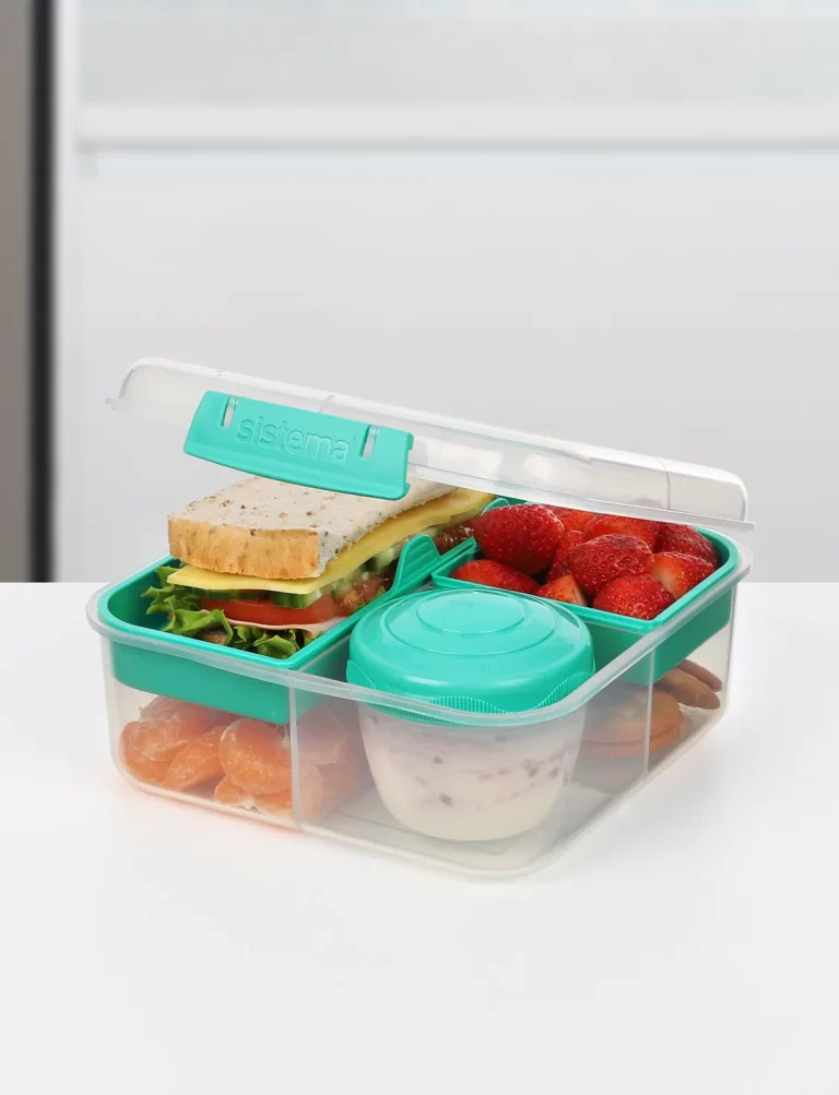 Sistema Bento Box 1.76L Healthy Eating Work Office School Lunch Box Yogurt  Pot