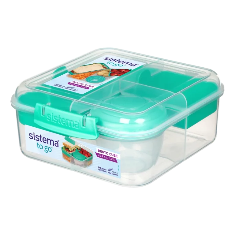 Sistema To Go Triple Split Container, 2L, Assorted Colours - Drink Bottles  & Lunchboxes