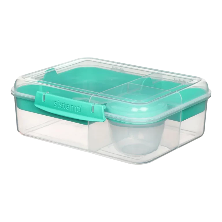 Sistema Bento Box 1.76L Healthy Eating Work Office School Lunch Box Yogurt  Pot