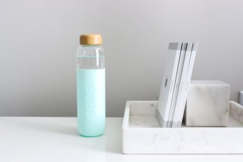 289201 – Water Bottle Glass 500ml Mint LS