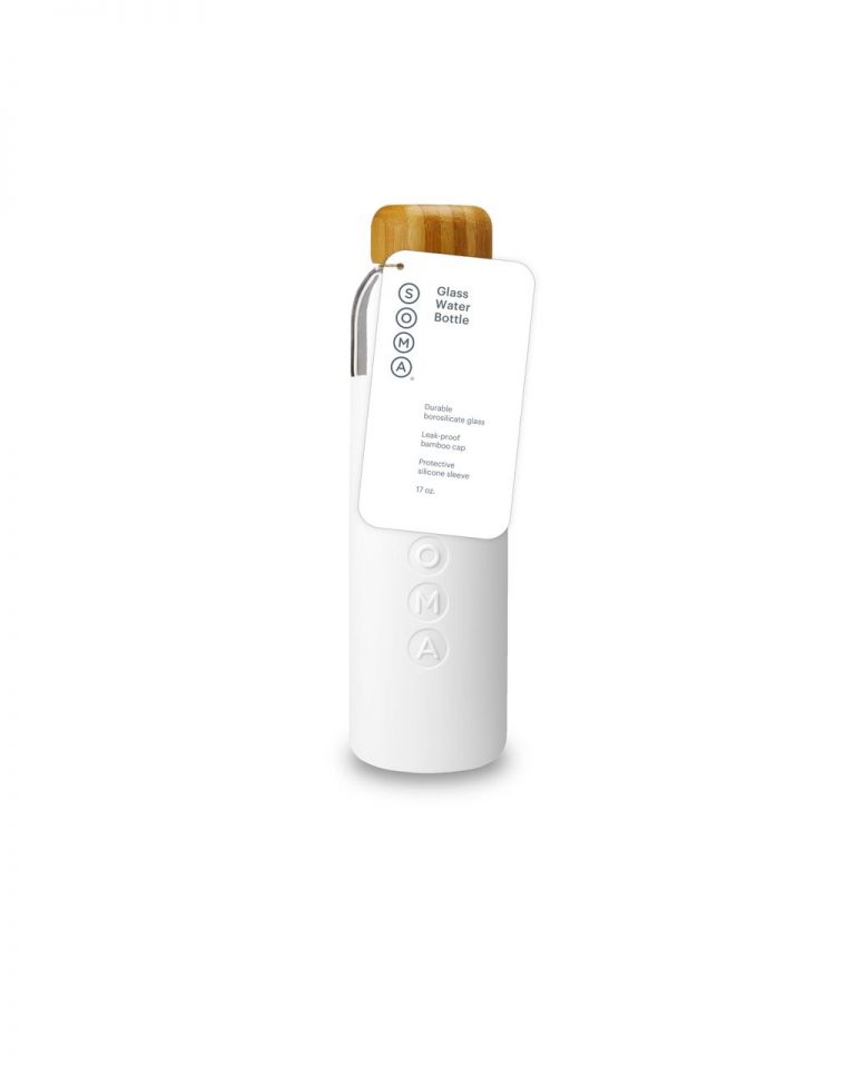 289221 – Glass Bottle White 500ml w packaging