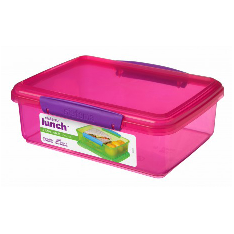 Sistema TO GO Bento Cube 1.25L Assorted Colours - Chef's Complements