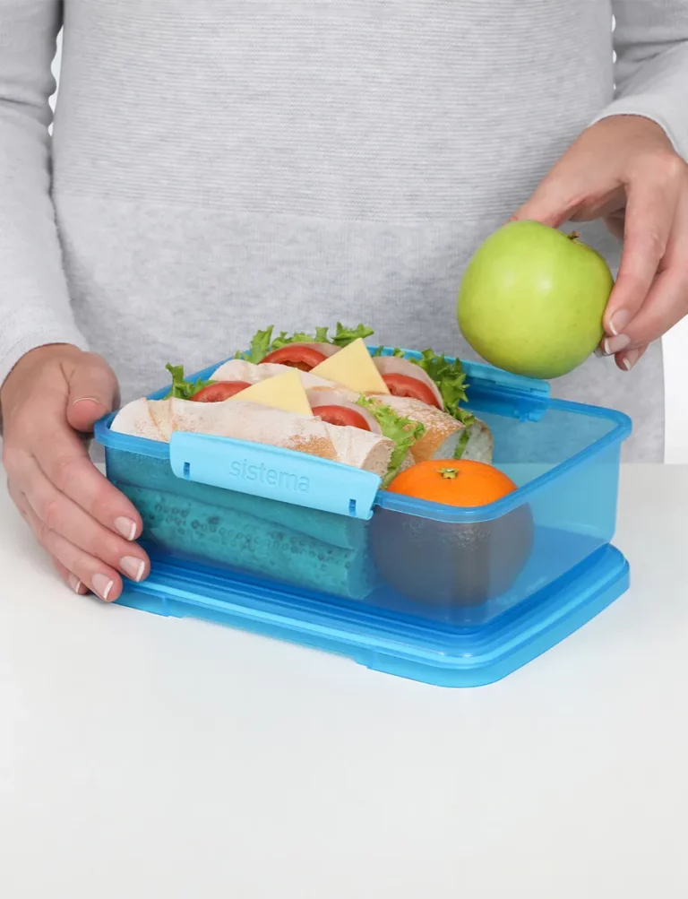 Sistema, Bento Lunch to Go Lunchbox, Multi Compartment, Blue 