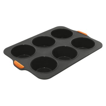 Bakemaster Reinforced Silicone Jumbo Muffin Tray 6 Cup