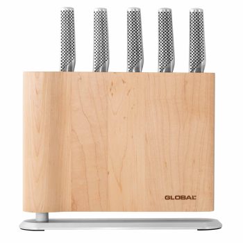 Global Uku Maple 6 Piece Knife Block Set