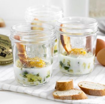 Bormioli Rocco Quattro Stagioni Wide Neck Jars Egg with Zucchini